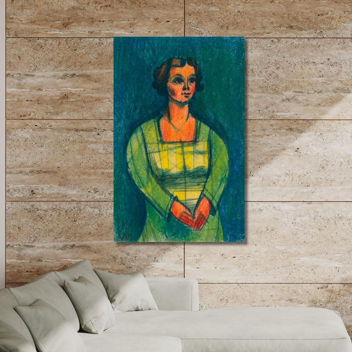 Female Portrait From The 150 Leaves Karl Wiener kwn754 canvas print 