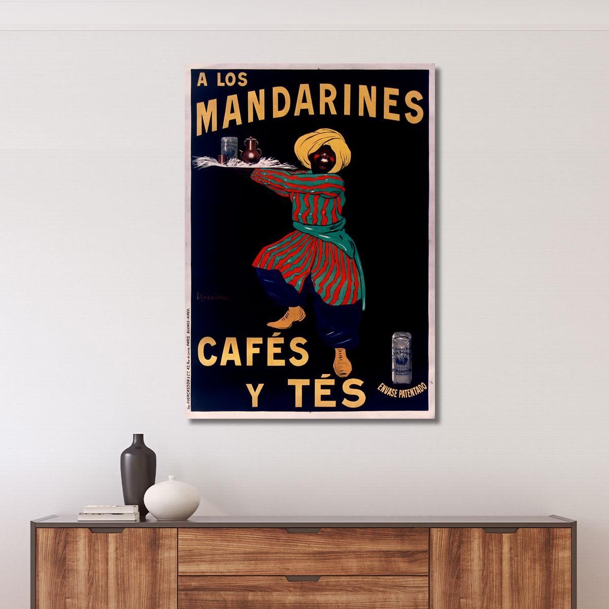 Mandarins Coffees And Teas Patented Packaging Leonetto Cappiello lcp1 canvas print 