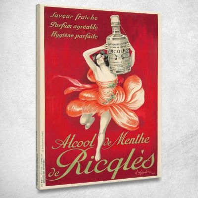 Ricqlès Mint Alcohol Leonetto Cappiello lcp3 canvas print 