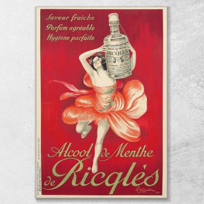 Ricqlès Mint Alcohol Leonetto Cappiello lcp3 canvas print 