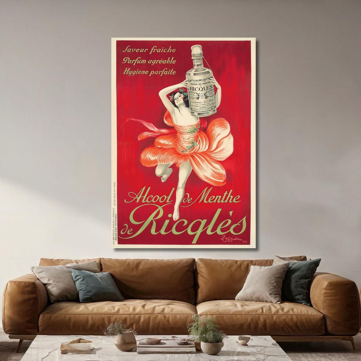 Ricqlès Mint Alcohol Leonetto Cappiello lcp3 canvas print 