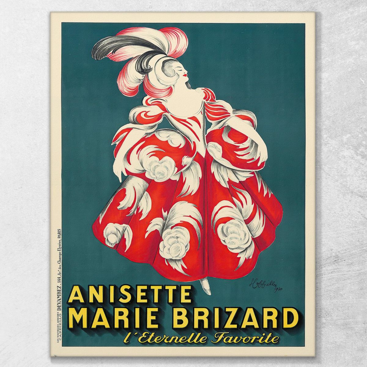Anisette Marie Brizard Leonetto Cappiello lcp7 canvas print 