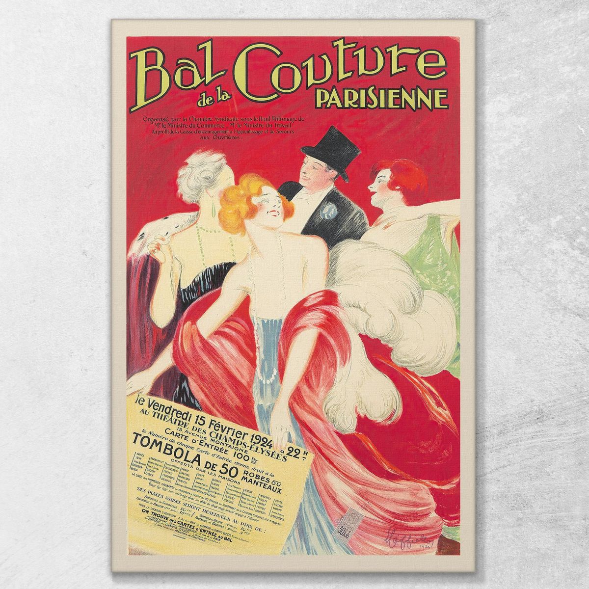 Parisian Couture Ball Leonetto Cappiello lcp10 canvas print 