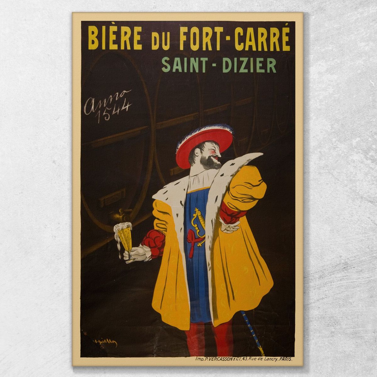 Beer From Fort-Carré Saint-Dizier Leonetto Cappiello lcp14 canvas print 