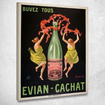 Drink Everyone Evian-Cachat Leonetto Cappiello lcp16 canvas print 
