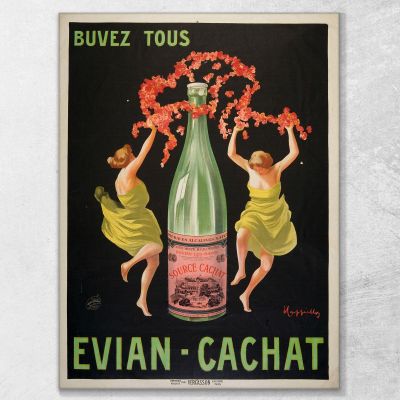 Drink Everyone Evian-Cachat Leonetto Cappiello lcp16 canvas print 
