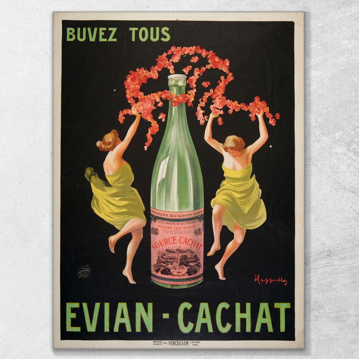 Drink Everyone Evian-Cachat Leonetto Cappiello lcp16 canvas print 