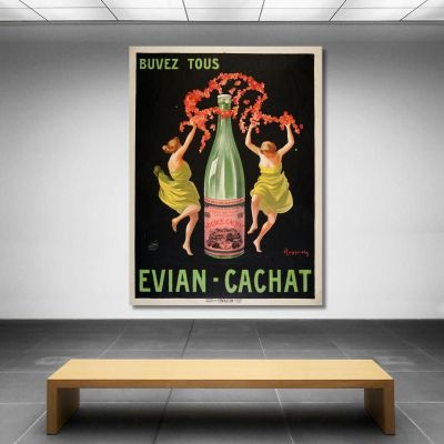 Drink Everyone Evian-Cachat Leonetto Cappiello lcp16 canvas print 
