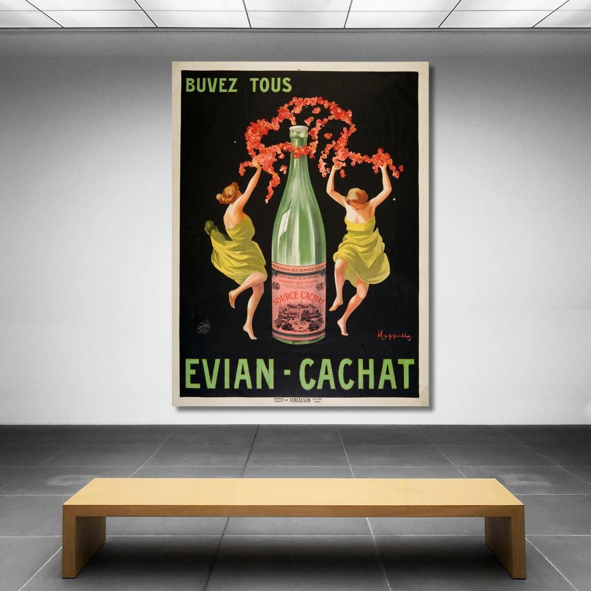 Drink Everyone Evian-Cachat Leonetto Cappiello lcp16 canvas print 