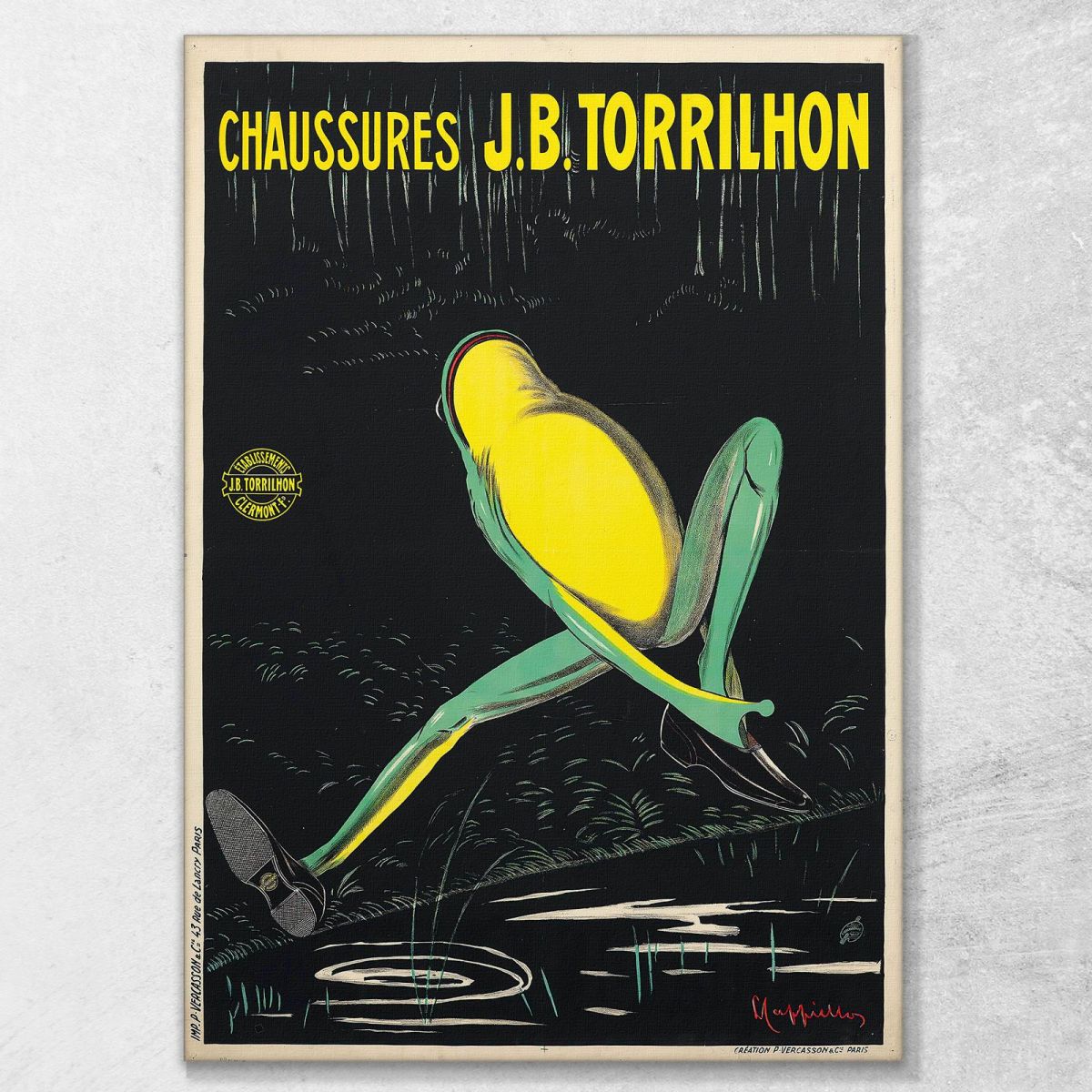 J.B. Torrilhon Shoes Leonetto Cappiello lcp25 canvas print 