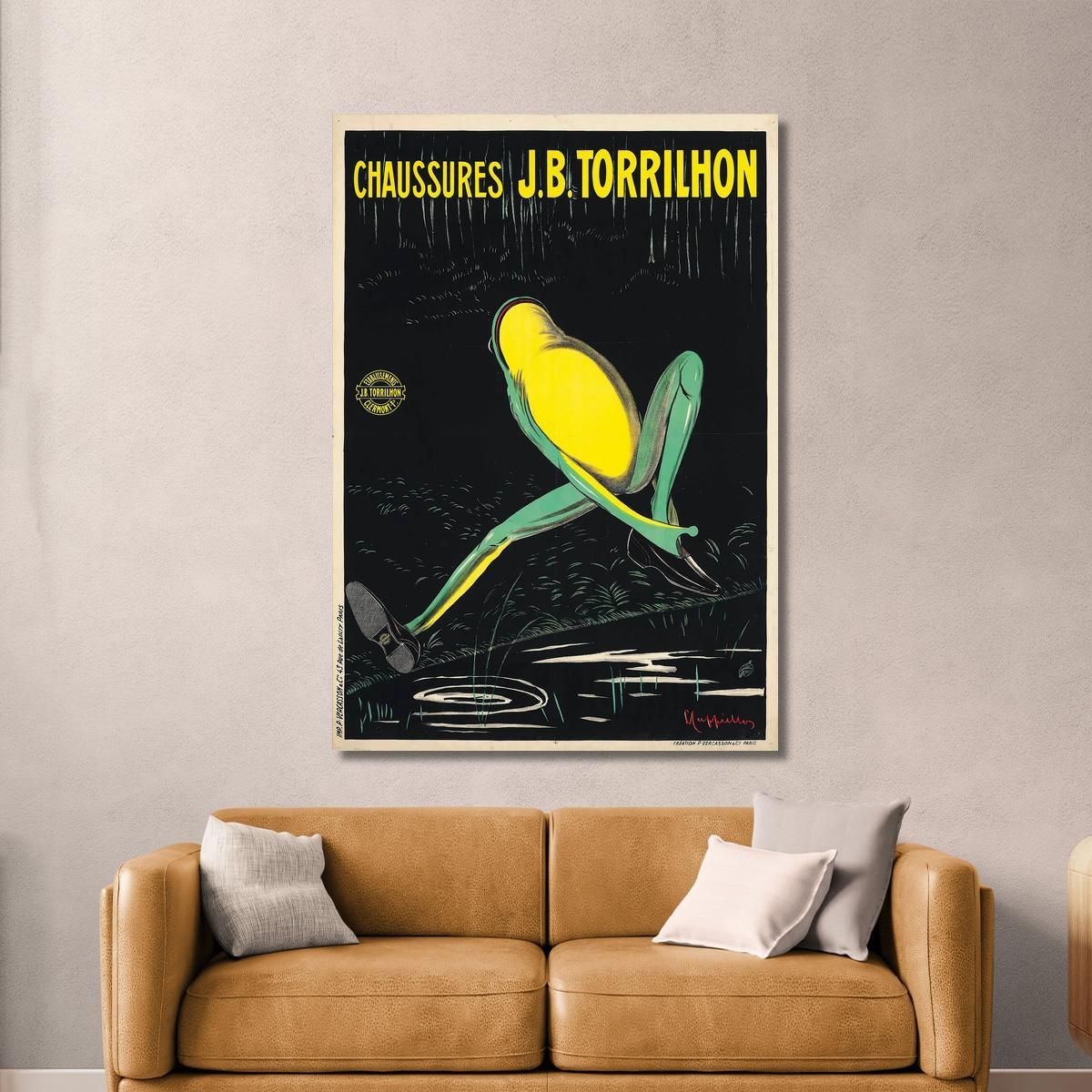 J.B. Torrilhon Shoes Leonetto Cappiello lcp25 canvas print 