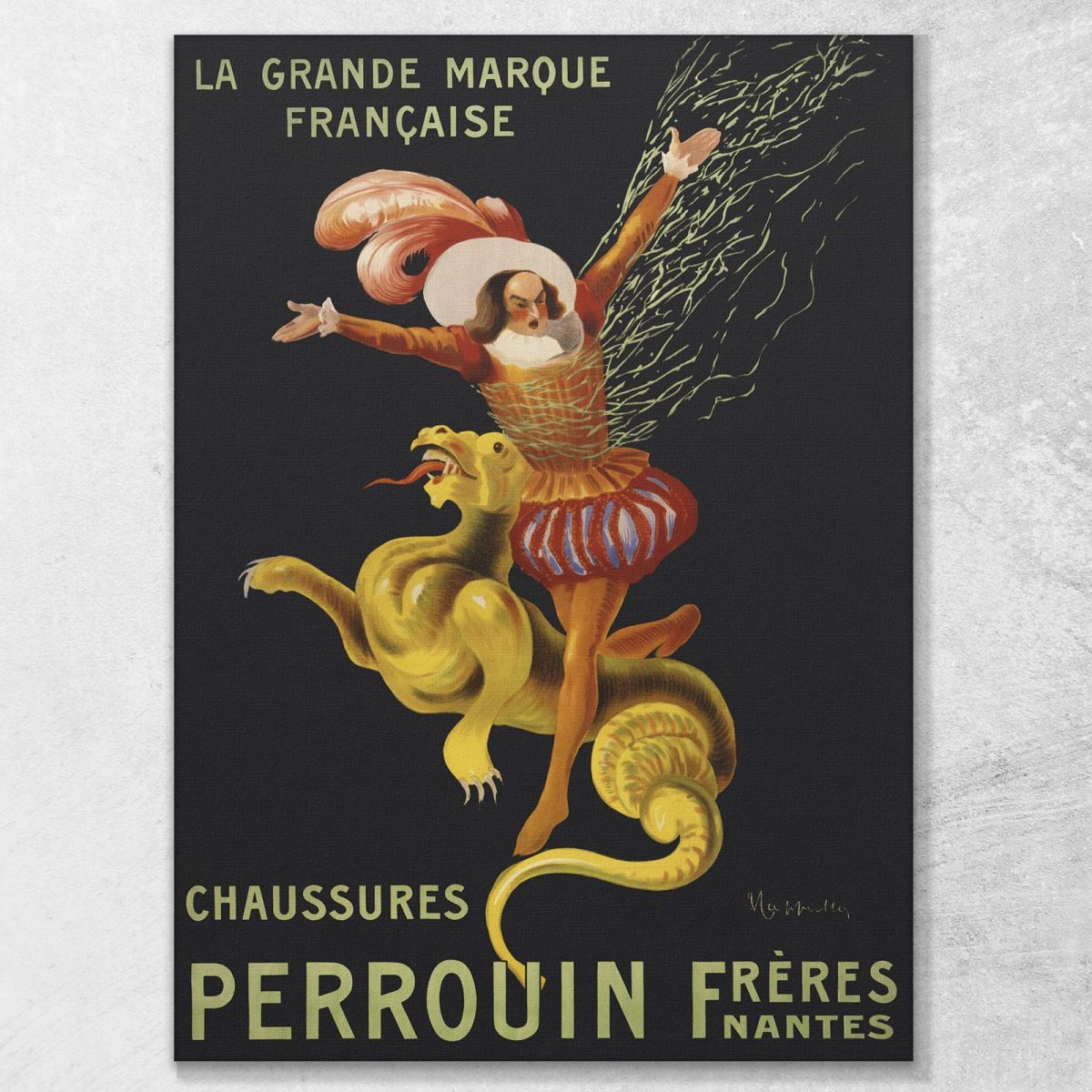 Perrouin Brothers Shoes Leonetto Cappiello lcp26 canvas print 