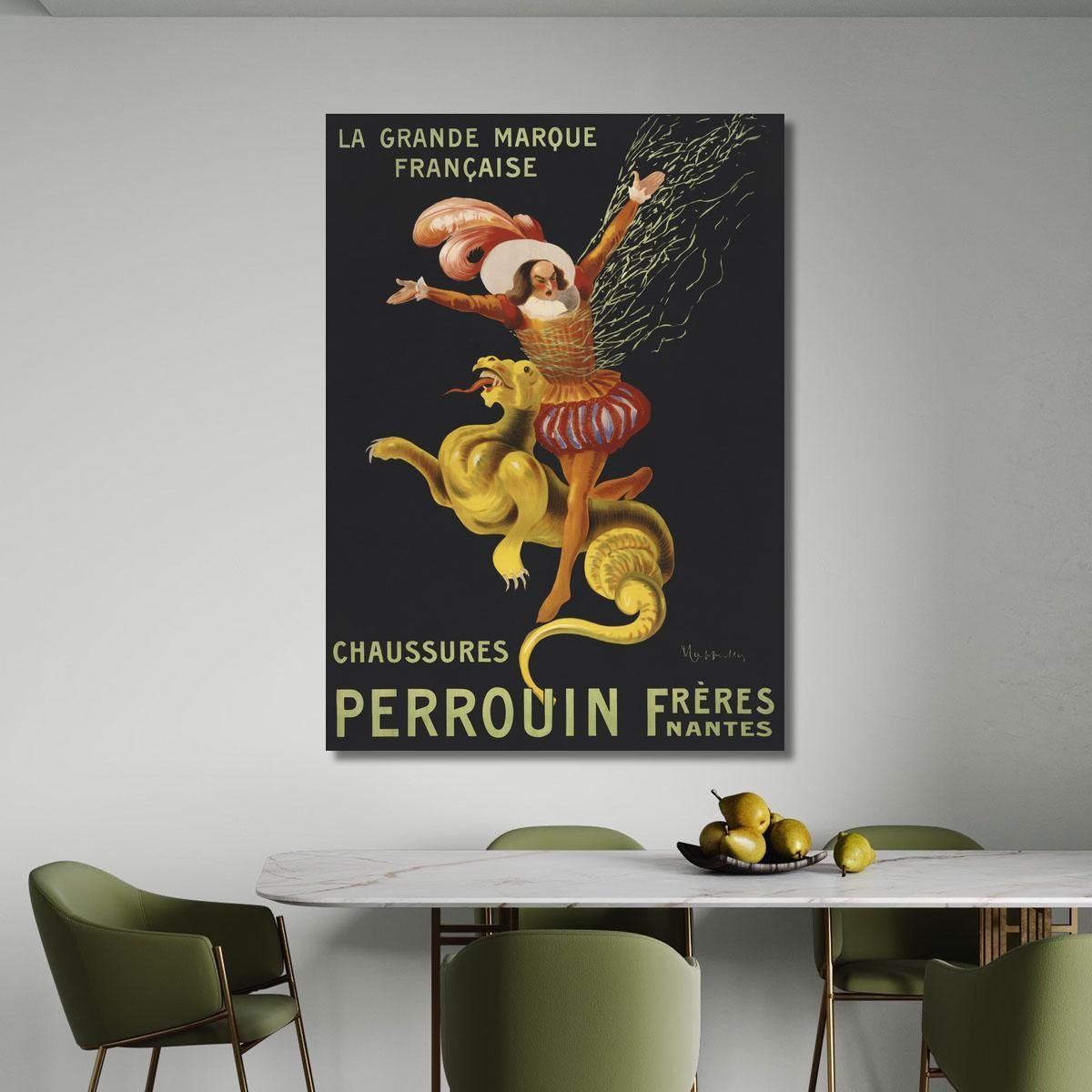 Perrouin Brothers Shoes Leonetto Cappiello lcp26 canvas print 