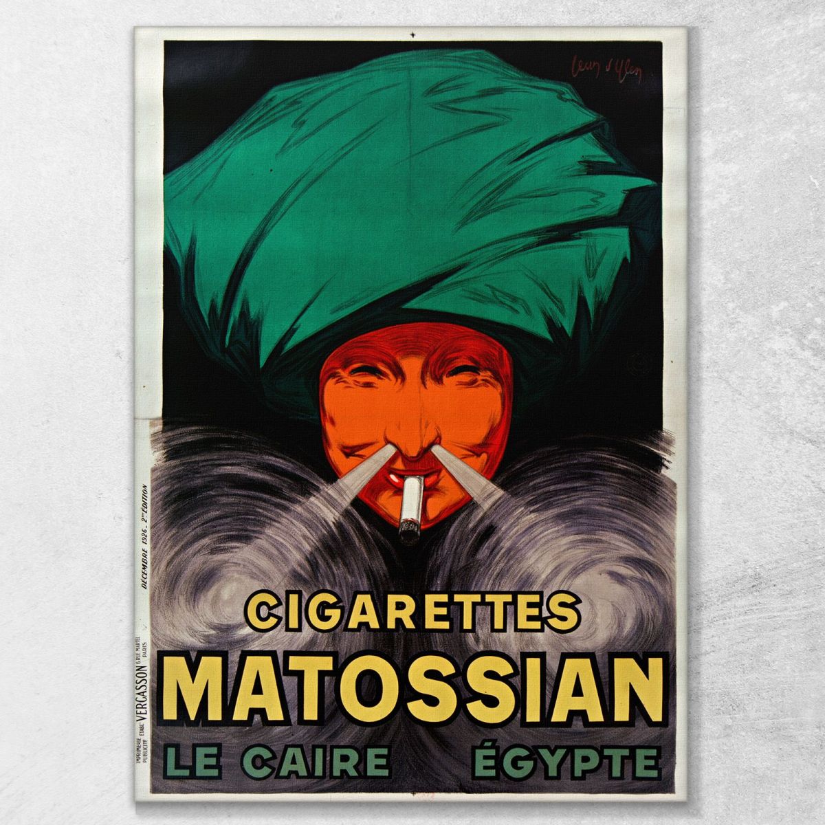Matossian Cigarettes Cairo Egypt Leonetto Cappiello lcp29 canvas print 