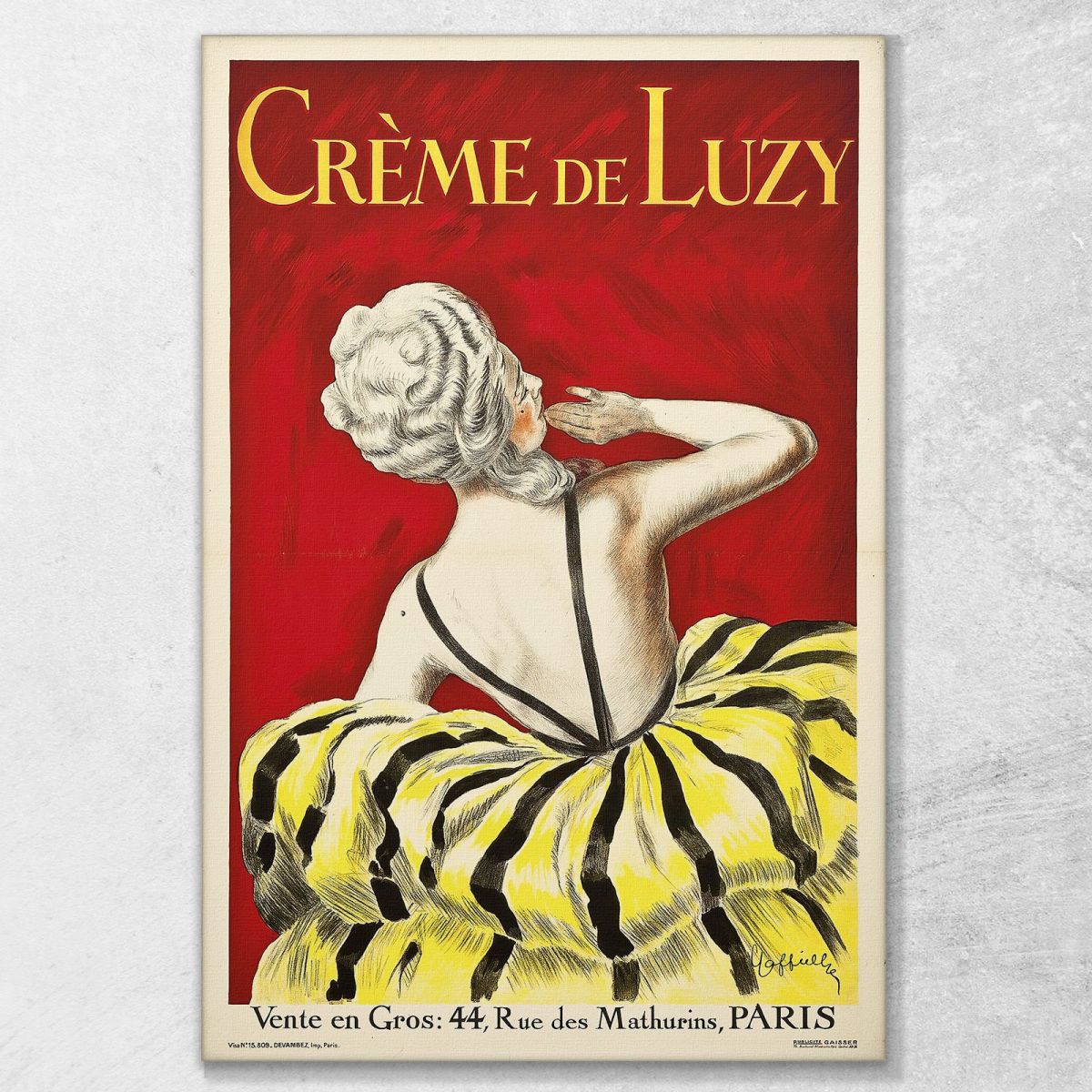 Luzy Cream Leonetto Cappiello lcp40 canvas print 