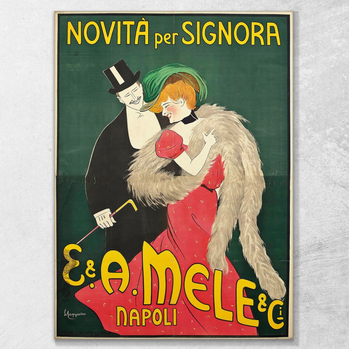 E. And A. Mele And Ci Leonetto Cappiello lcp43 canvas print 