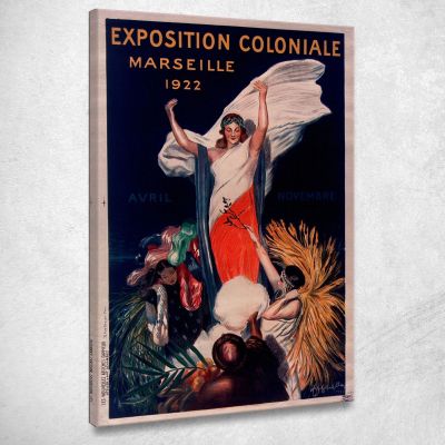 Colonial Exhibition Marseille 1922 Leonetto Cappiello lcp45 canvas print 