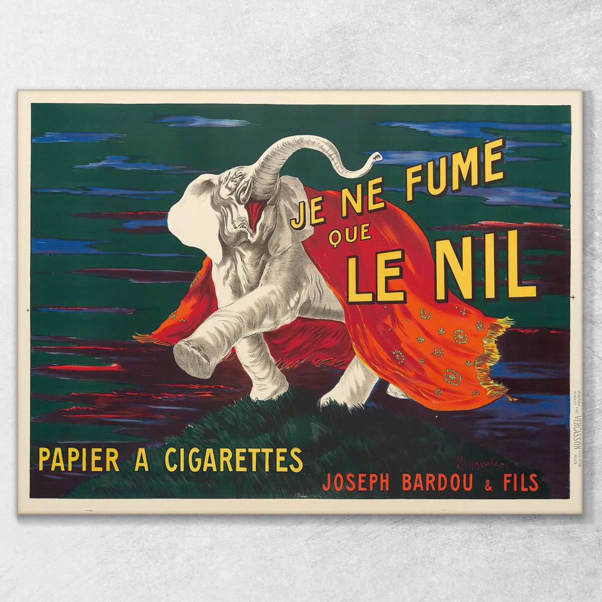 I Smoke Only Nil Leonetto Cappiello lcp52 canvas print 