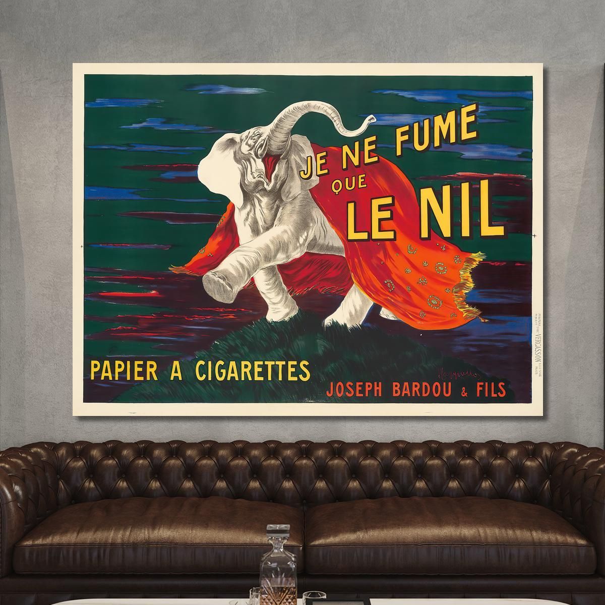 I Smoke Only Nil Leonetto Cappiello lcp52 canvas print 