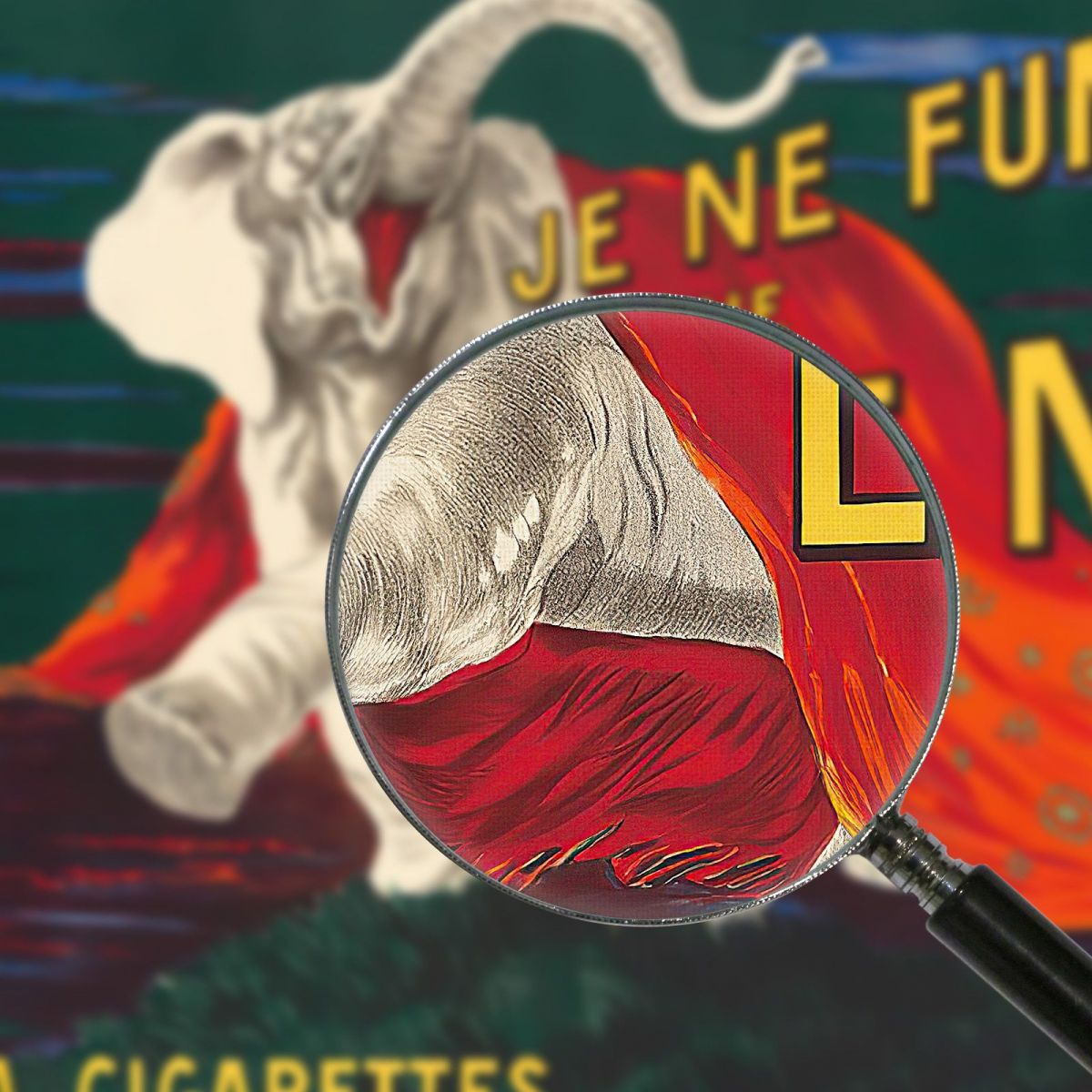 I Smoke Only Nil Leonetto Cappiello lcp52 canvas print