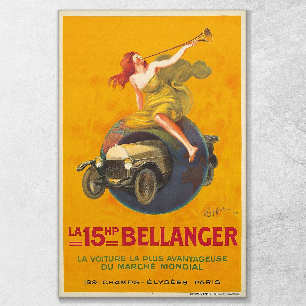 The 15Hp Bellanger Leonetto Cappiello lcp57 canvas print 