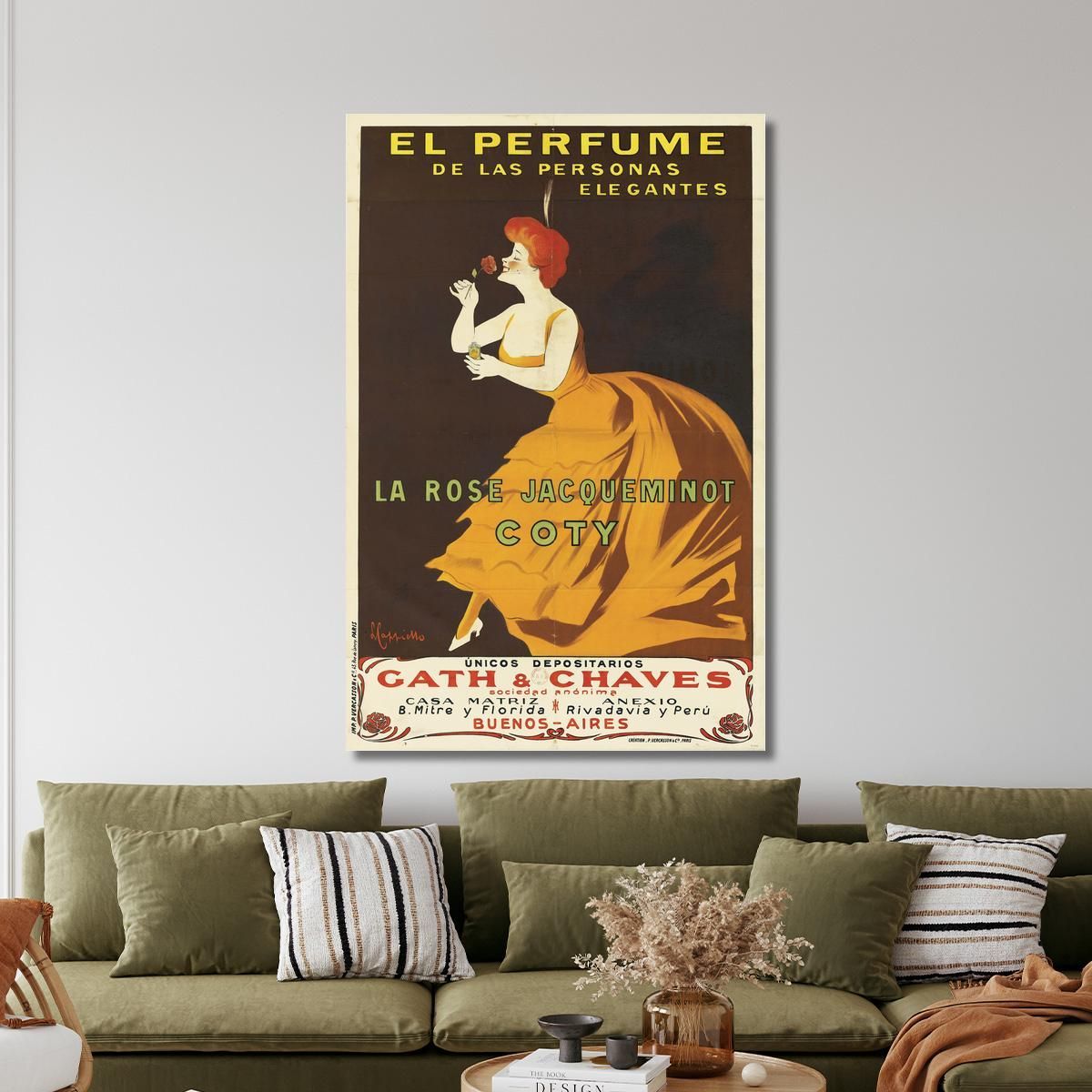 La Rose Jacqueminot Coty Leonetto Cappiello lcp61 canvas print 