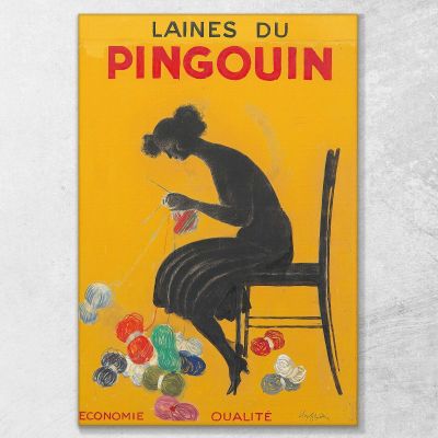 Penguin Wool Leonetto Cappiello lcp62 canvas print 