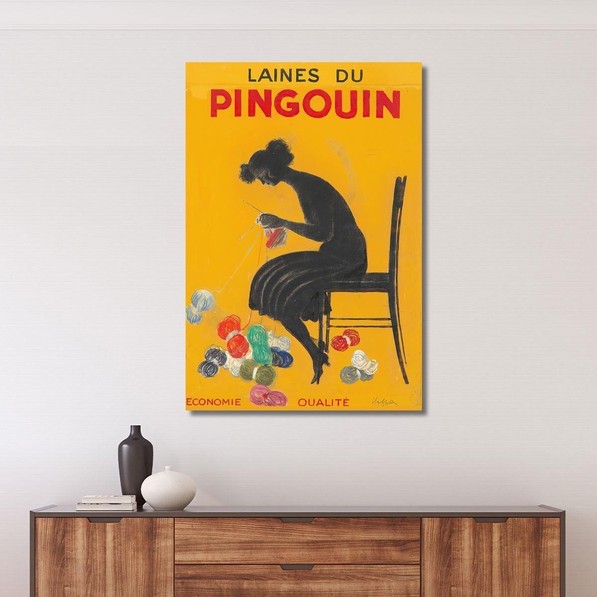 Penguin Wool Leonetto Cappiello lcp62 canvas print 