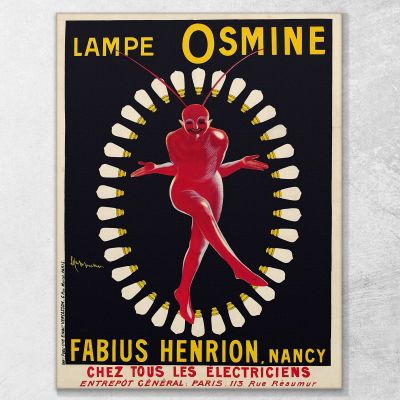 Osmine Lamp Leonetto Cappiello lcp63 canvas print 