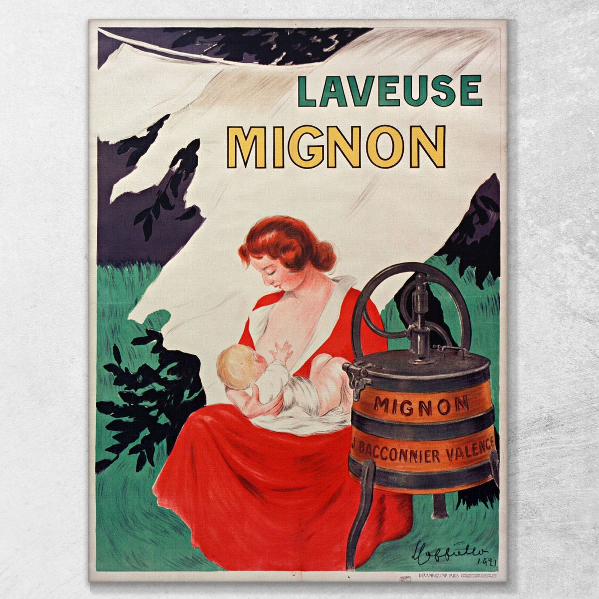 Cute Washer Leonetto Cappiello lcp64 canvas print 