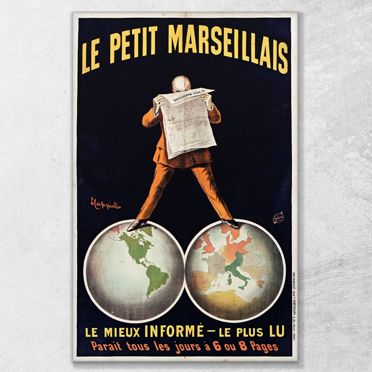 Le Petit Marseillais Leonetto Cappiello lcp69 canvas print 