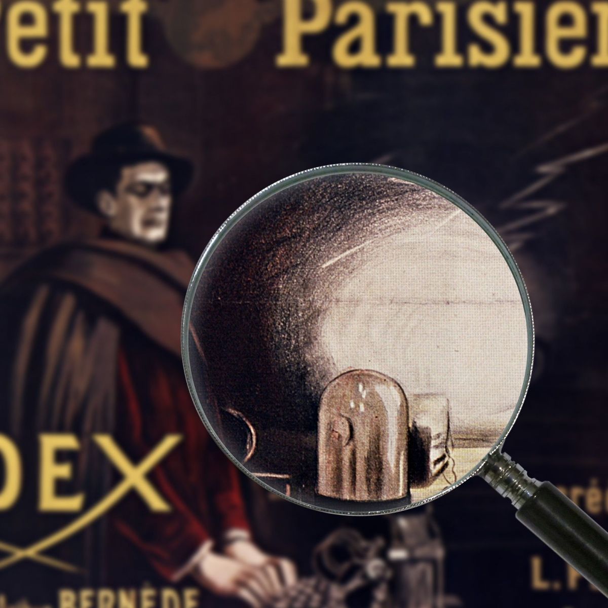 Le Petit Parisien Publishes Judex Novel-Cinema By Arthur Bernède Leonetto Cappiello lcp70 canvas print