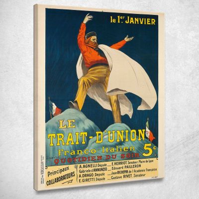 The Trait-D Union Leonetto Cappiello lcp73 canvas print 