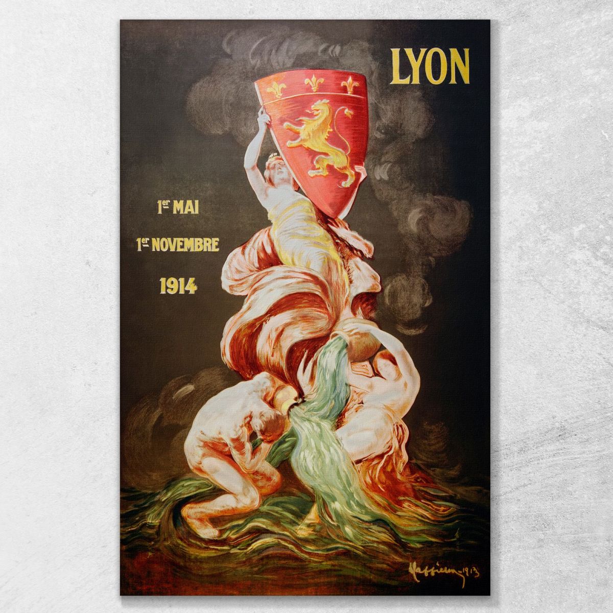 Lyon International Exhibition Leonetto Cappiello lcp76 canvas print 