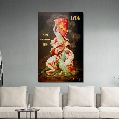 Lyon International Exhibition Leonetto Cappiello lcp76 canvas print 