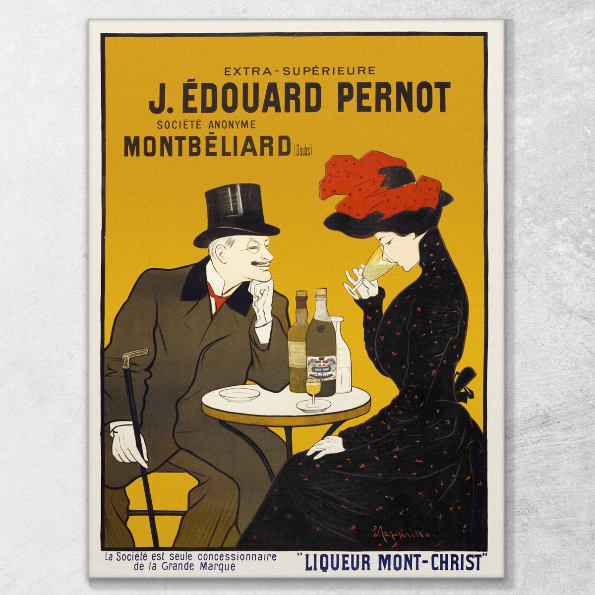 Man And Woman At A Cafe Leonetto Cappiello lcp78 canvas print 