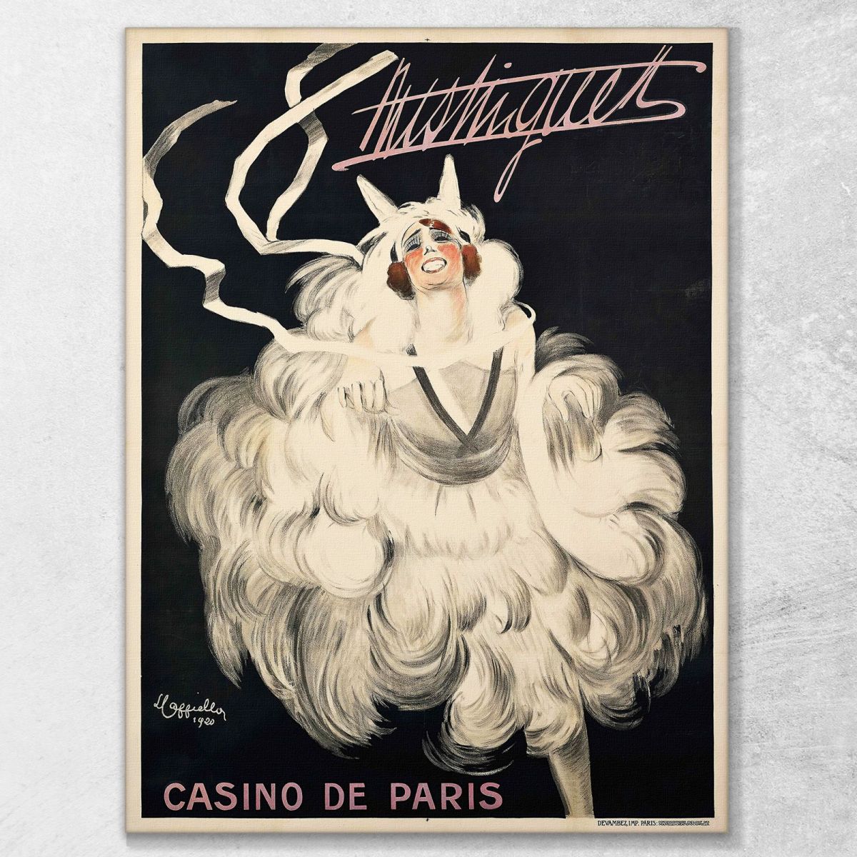Mistinguett Casino De Paris Leonetto Cappiello lcp83 canvas print 