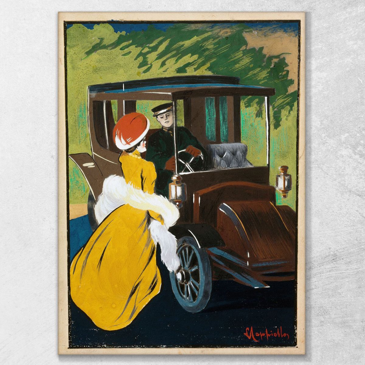 Poster Project For Charron Automobiles Leonetto Cappiello lcp99 canvas print 