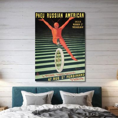 Russian American Tire Leonetto Cappiello lcp101 canvas print 