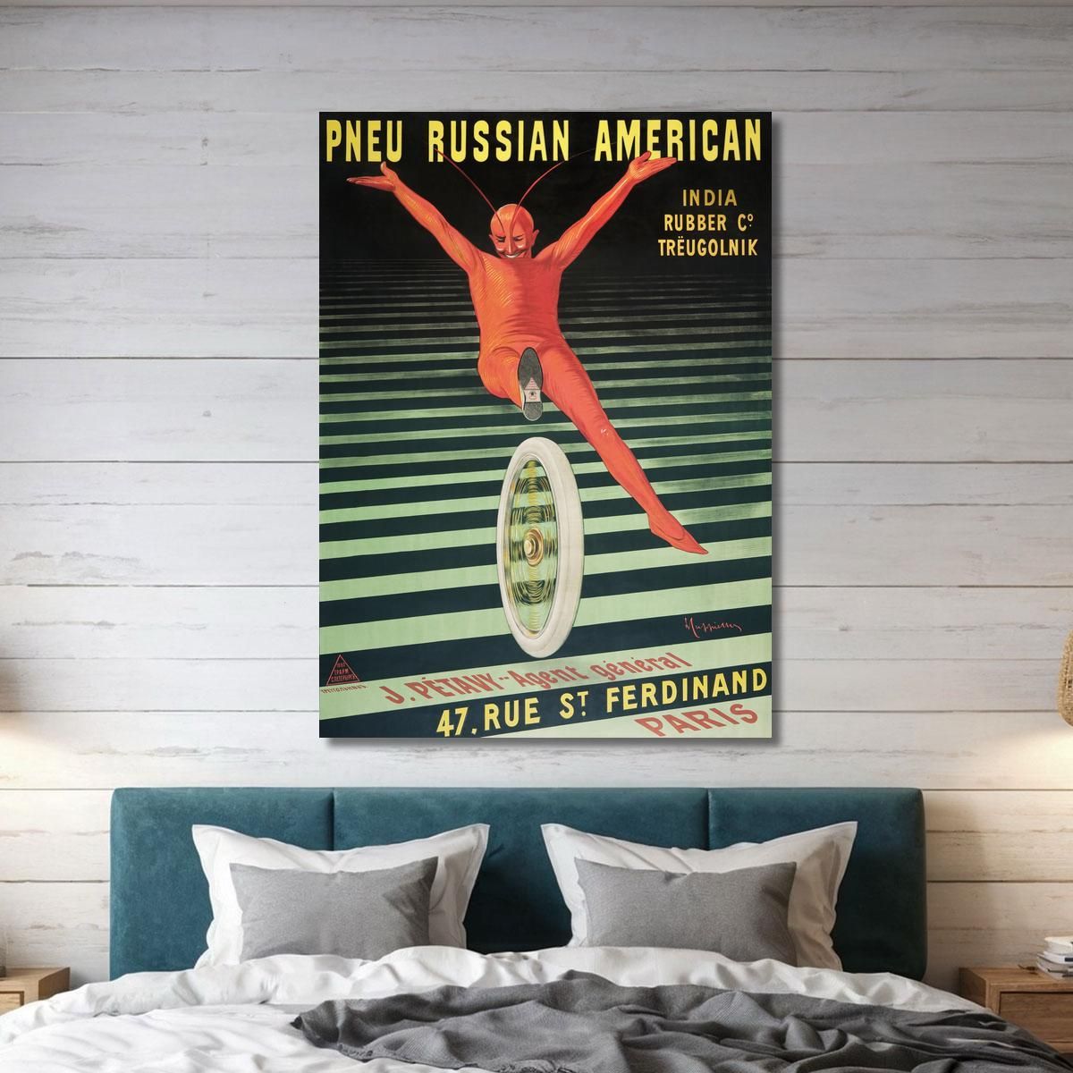 Russian American Tire Leonetto Cappiello lcp101 canvas print 