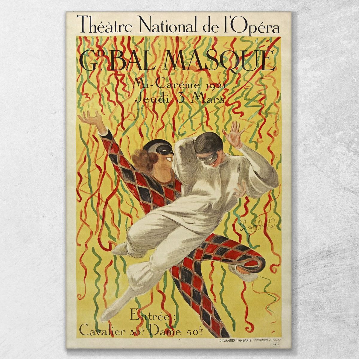 National Opera Theater Grand Ball Of Mid-Lent Leonetto Cappiello lcp108 canvas print 