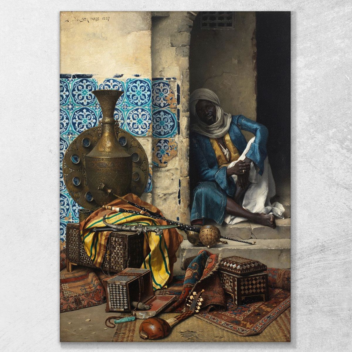 A Dealer In Artefacts Ludwig Deutsch ldt2 canvas print 