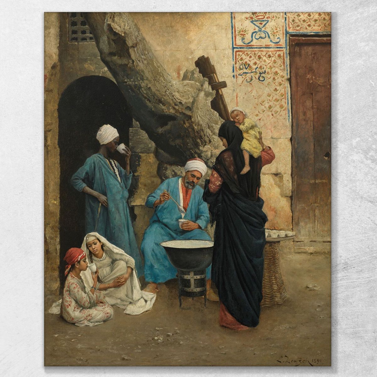 A Refreshing Drink Ludwig Deutsch ldt6 canvas print 