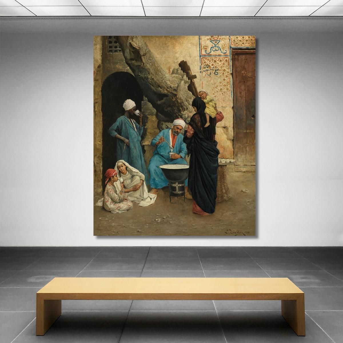 A Refreshing Drink Ludwig Deutsch ldt6 canvas print 