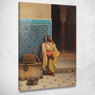 At The Mosque Ludwig Deutsch ldt9 canvas print 