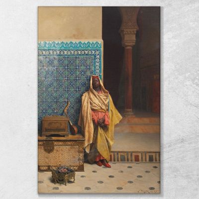 At The Mosque Ludwig Deutsch ldt9 canvas print 