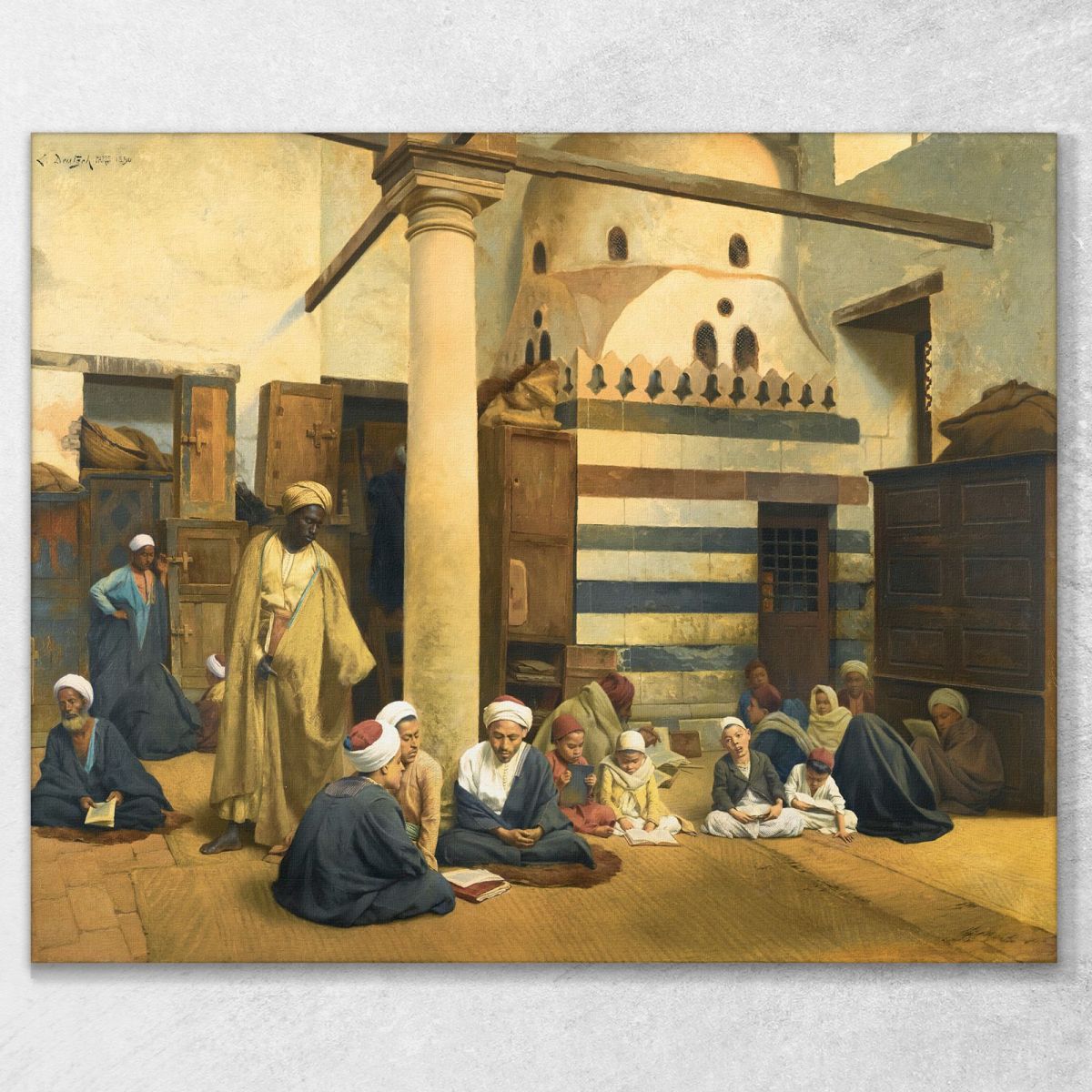 In The Madrasa Ludwig Deutsch ldt13 canvas print 