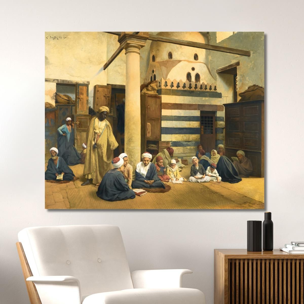 In The Madrasa Ludwig Deutsch ldt13 canvas print 