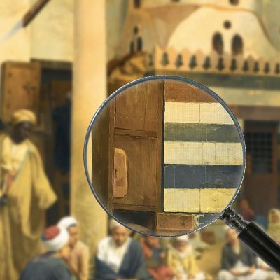 In The Madrasa Ludwig Deutsch ldt13 canvas print