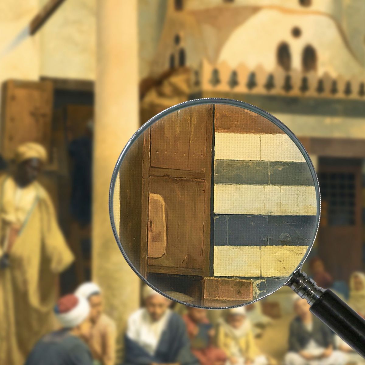 In The Madrasa Ludwig Deutsch ldt13 canvas print